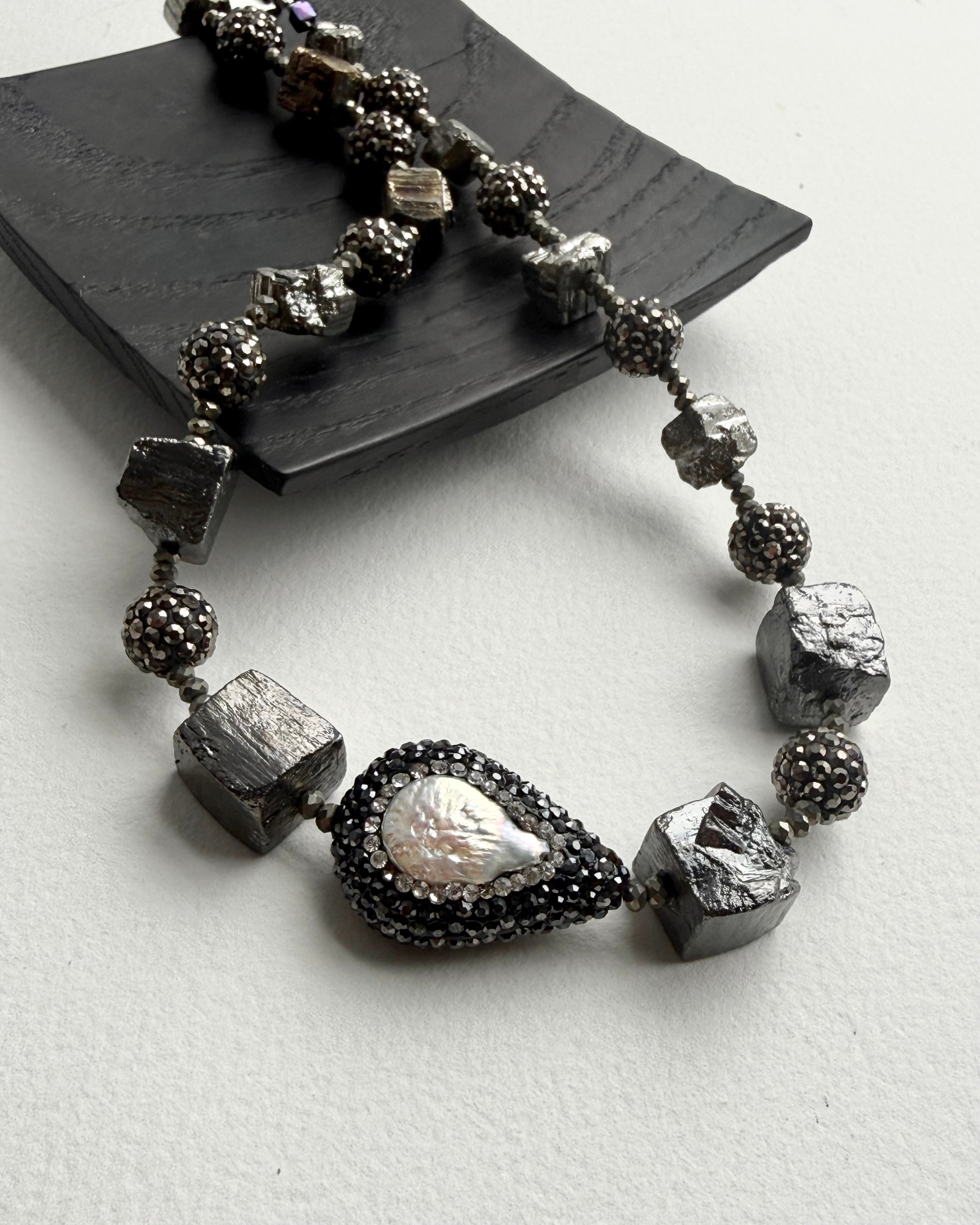 Théa Pyrite Necklace