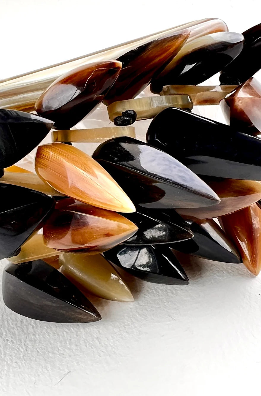 Suno Horn Bracelet, Buffalo Horn.