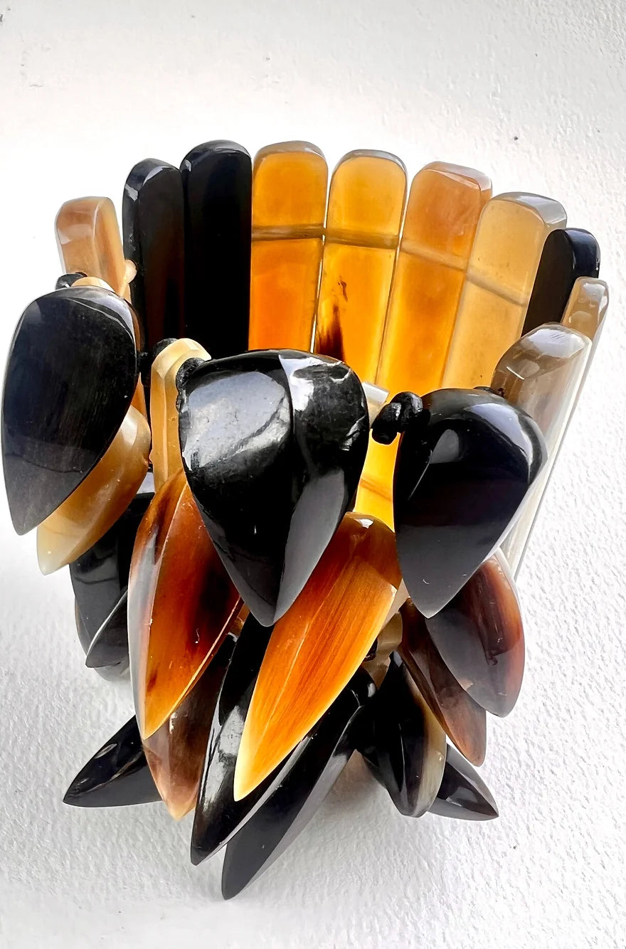 Suno Horn Bracelet, Buffalo Horn.